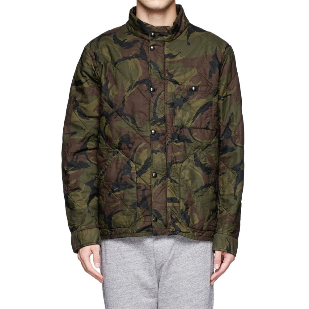 J. Crew Broadmoor Quilted Camo Jacket